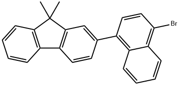 2-(4-Bromo-1-naphthalenyl)-9,9-dimethyl-9H-fluorene Structure