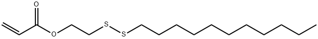 2-Propenoic acid, 2-(undecyldithio)ethyl ester Structure