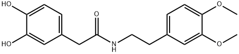 2-(3,4-dihydroxyphenyl)-N-(3,4-dimethoxyphenethyl)acetamide Structure