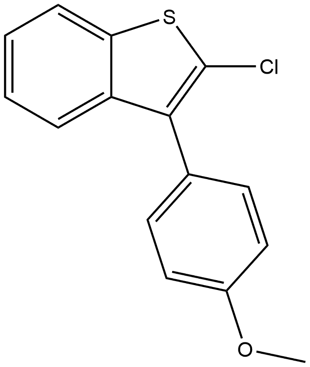 2-Chloro-3-(4-methoxyphenyl)benzo[b]thiophene Structure