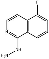 Isoquinoline, 5-fluoro-1-hydrazinyl- Structure