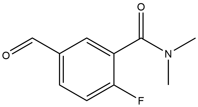 2-Fluoro-5-formyl-N,N-dimethylbenzamide Structure