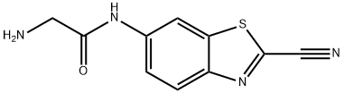 Acetamide, 2-amino-N-(2-cyano-6-benzothiazolyl)- Structure