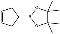 1,3,2-Dioxaborolane, 2-(3-cyclopenten-1-yl)-4,4,5,5-tetramethyl- Structure