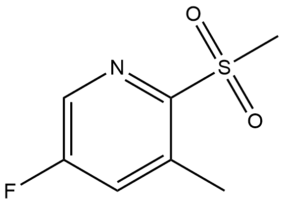 5-Fluoro-3-methyl-2-(methylsulfonyl)pyridine Structure