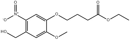 ethyl 4-(4-(hydroxymethyl)-2-methoxy-5-nitrophenoxy)butanoate Structure