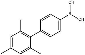 Boronic acid, B-(2',4',6'-trimethyl[1,1'-biphenyl]-4-yl)- Structure