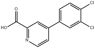 2-Pyridinecarboxylic acid, 4-(3,4-dichlorophenyl)- Structure