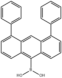 Boronic acid, B-(4,5-diphenyl-9-anthracenyl)- Structure