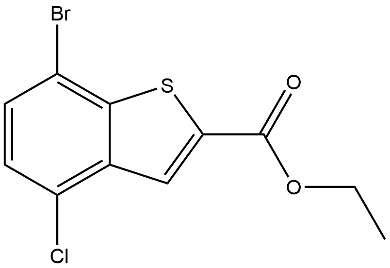 Ethyl 7-bromo-4-chlorobenzo[b]thiophene-2-carboxylate Structure