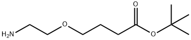 Butanoic acid, 4-(2-aminoethoxy)-, 1,1-dimethylethyl ester Structure