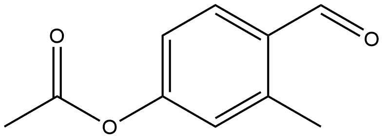 4-(Acetyloxy)-2-methylbenzaldehyde 구조식 이미지