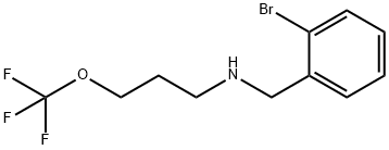 (2-Bromo-benzyl)-(3-trifluoromethoxy-propyl)-amine Structure