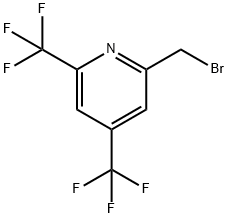 2-Bromomethyl-4,6-bistrifluoromethyl-pyridine 구조식 이미지