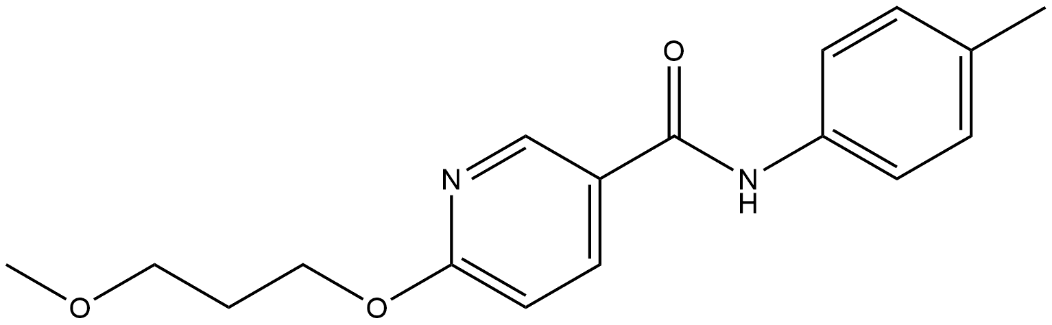 6-(3-Methoxypropoxy)-N-(4-methylphenyl)-3-pyridinecarboxamide Structure