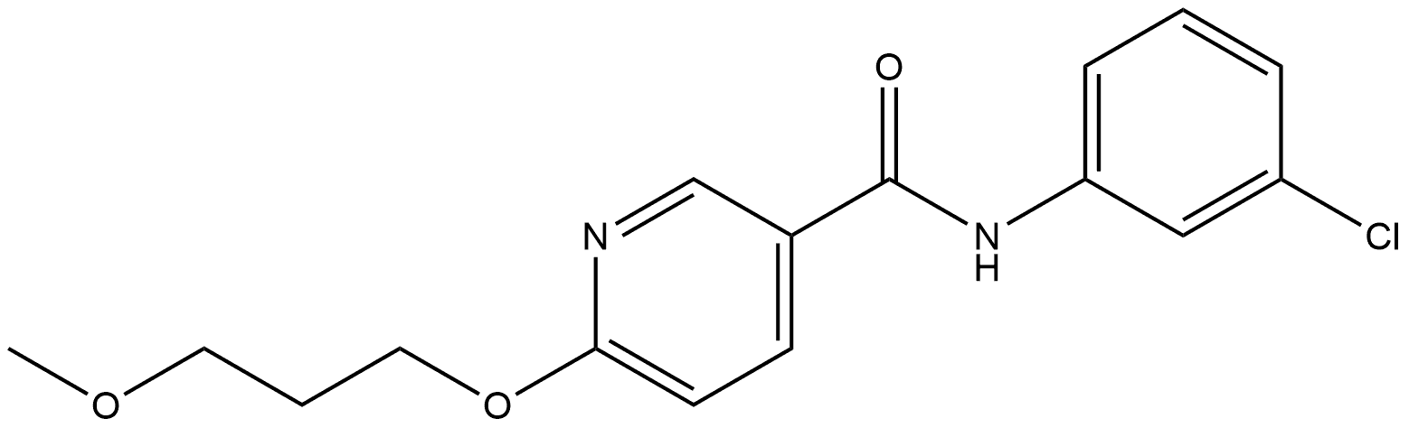 N-(3-Chlorophenyl)-6-(3-methoxypropoxy)-3-pyridinecarboxamide Structure