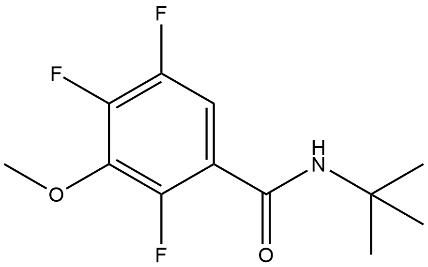 N-(1,1-Dimethylethyl)-2,4,5-trifluoro-3-methoxybenzamide Structure