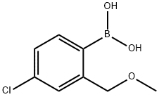 Boronic acid, B-[4-chloro-2-(methoxymethyl)phenyl]- Structure