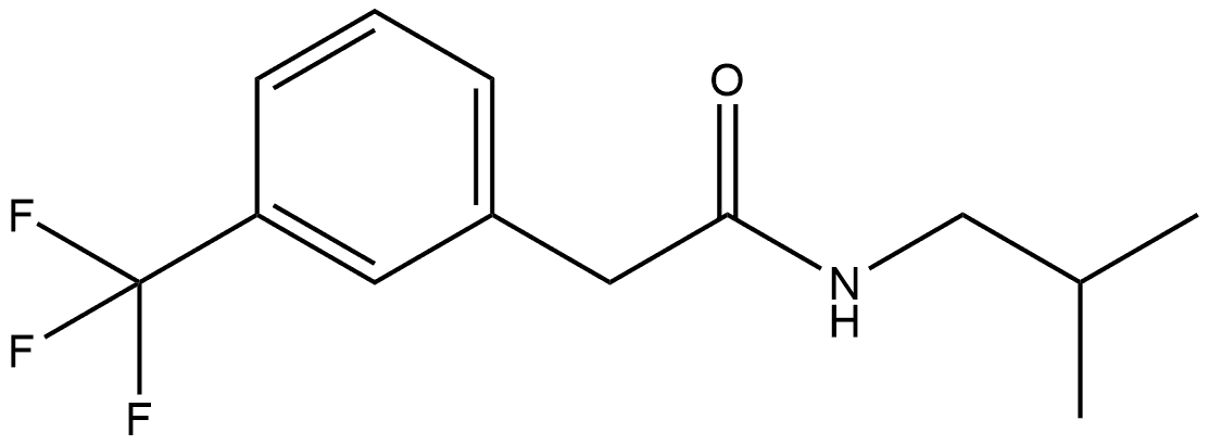 N-(2-Methylpropyl)-3-(trifluoromethyl)benzeneacetamide Structure