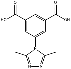 1,3-Benzenedicarboxylic acid, 5-(3,5-dimethyl-4H-1,2,4-triazol-4-yl)- Structure