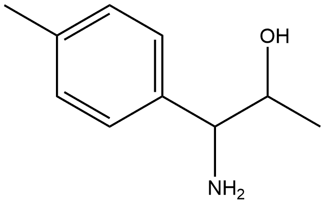 1-AMINO-1-(4-METHYLPHENYL)PROPAN-2-OL 구조식 이미지