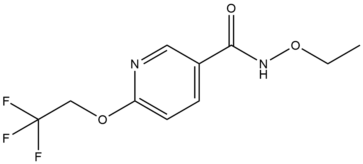 N-Ethoxy-6-(2,2,2-trifluoroethoxy)-3-pyridinecarboxamide Structure