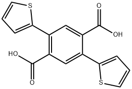 1,4-Benzenedicarboxylic acid, 2,5-di-2-thienyl- Structure