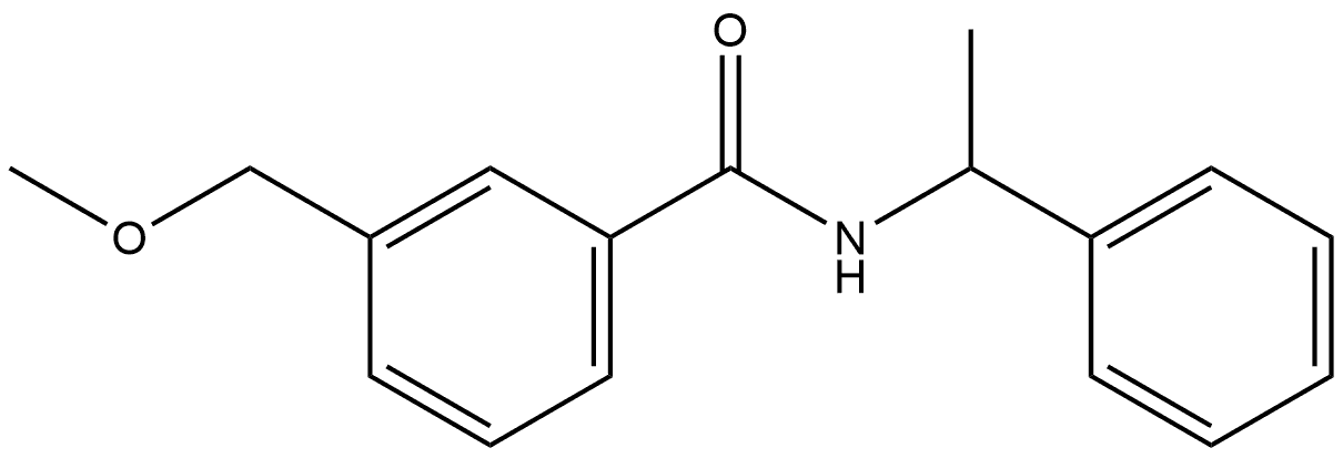 3-(Methoxymethyl)-N-(1-phenylethyl)benzamide Structure