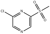 Pyrazine, 2-chloro-6-(methylsulfonyl)- Structure