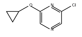 Pyrazine, 2-chloro-6-(cyclopropyloxy)- Structure