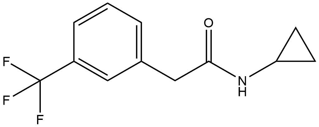 N-Cyclopropyl-3-(trifluoromethyl)benzeneacetamide Structure