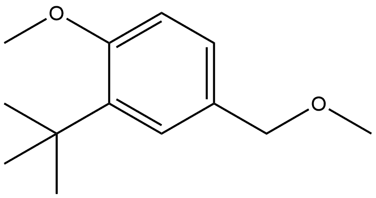 2-(1,1-Dimethylethyl)-1-methoxy-4-(methoxymethyl)benzene Structure