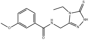 N-[(4-Ethyl-5-sulfanyl-4H-1,2,4-triazol-3-yl)methyl]-3-methoxybenzamide Structure