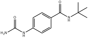 Benzamide, 4-[(aminocarbonyl)amino]-N-(1,1-dimethylethyl)- Structure