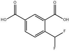 1,3-Benzenedicarboxylic acid, 4-(difluoromethyl)- 구조식 이미지