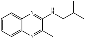 2-Quinoxalinamine, 3-methyl-N-(2-methylpropyl)- Structure