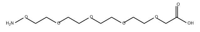 Acetic acid, 2-[2-[2-[2-[2-(aminooxy)ethoxy]ethoxy]ethoxy]ethoxy]- Structure