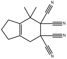 1H-Indene-5,5,6,6-tetracarbonitrile, 2,3,4,7-tetrahydro-4,4-dimethyl- Structure