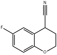 2H-1-Benzopyran-4-carbonitrile, 6-fluoro-3,4-dihydro- Structure