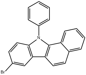 11H-Benzo[a]carbazole, 8-bromo-11-phenyl- Structure