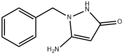 3H-Pyrazol-3-one, 5-amino-1,2-dihydro-1-(phenylmethyl)- Structure