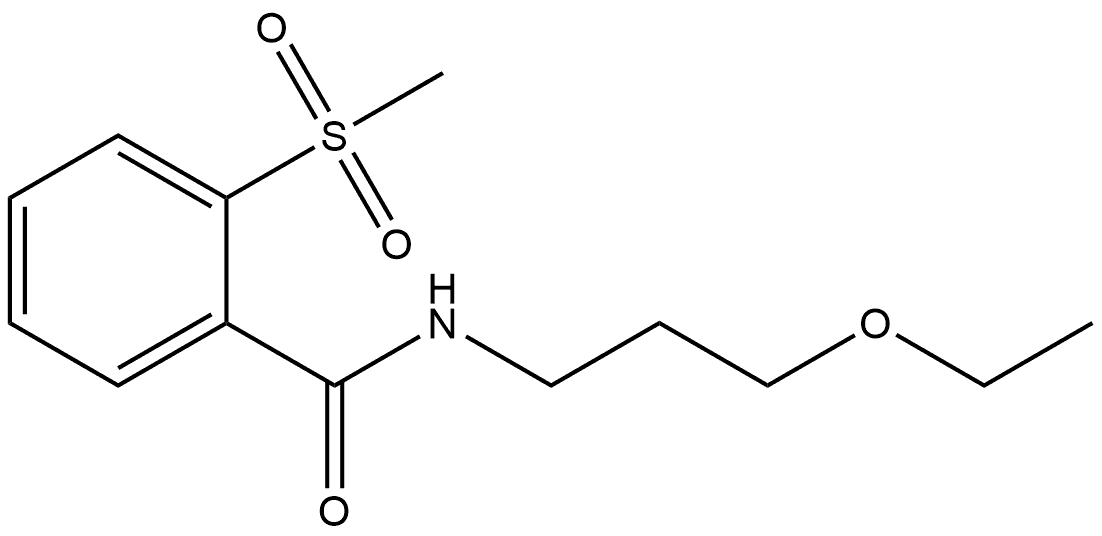 N-(3-Ethoxypropyl)-2-(methylsulfonyl)benzamide Structure