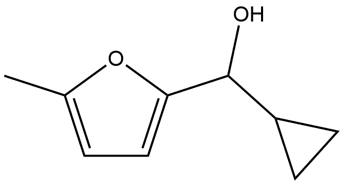 α-Cyclopropyl-5-methyl-2-furanmethanol Structure