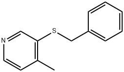 Pyridine, 4-methyl-3-[(phenylmethyl)thio]- Structure