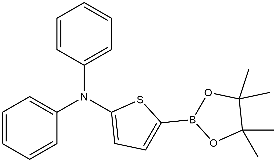 2-Thiophenamine, N,N-diphenyl-5-(4,4,5,5-tetramethyl-1,3,2-dioxaborolan-2-yl)- Structure