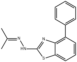 4-Phenyl-2-[2-(propan-2-ylidene)hydrazinyl]-1,3-benzothiazole Structure