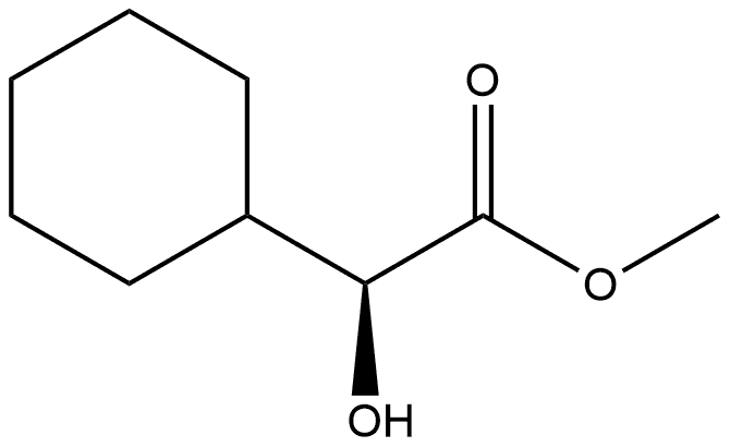 Cyclohexaneacetic acid, α-hydroxy-, methyl ester, (αS)- Structure