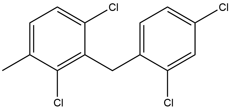 1,3-Dichloro-2-[(2,4-dichlorophenyl)methyl]-4-methylbenzene Structure