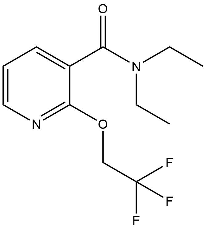 N,N-Diethyl-2-(2,2,2-trifluoroethoxy)-3-pyridinecarboxamide Structure