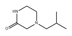 2-Piperazinone, 4-(2-methylpropyl)- Structure